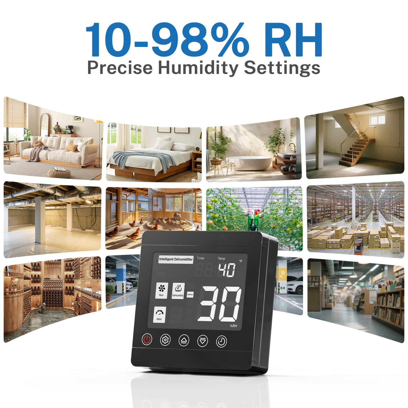 Wired Remote Controller for Yaufey Crawlspace Dehumidifiers