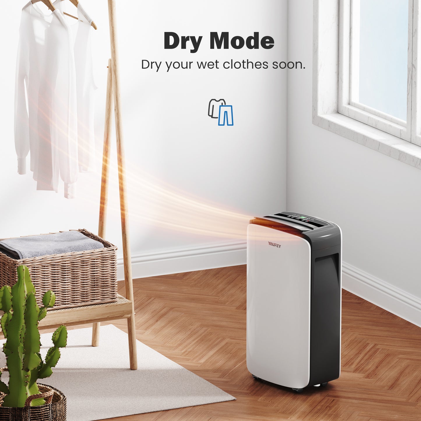 30 Pints Home Dehumidifier for Space up to 2,500 Sq. Ft (Model: AD1903)