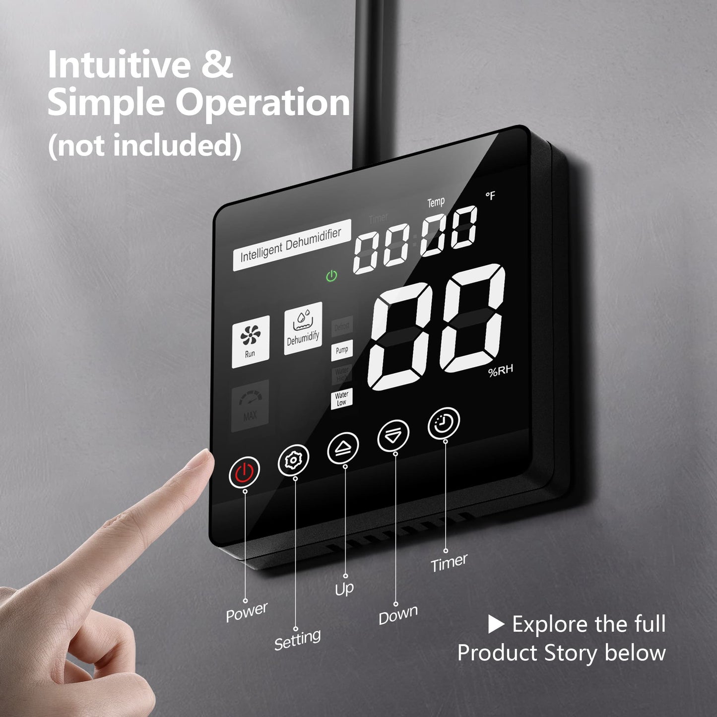 Yaufey 216 Pints Crawlspace Dehumidifier with Pump (Model: AYD3.5DPM)