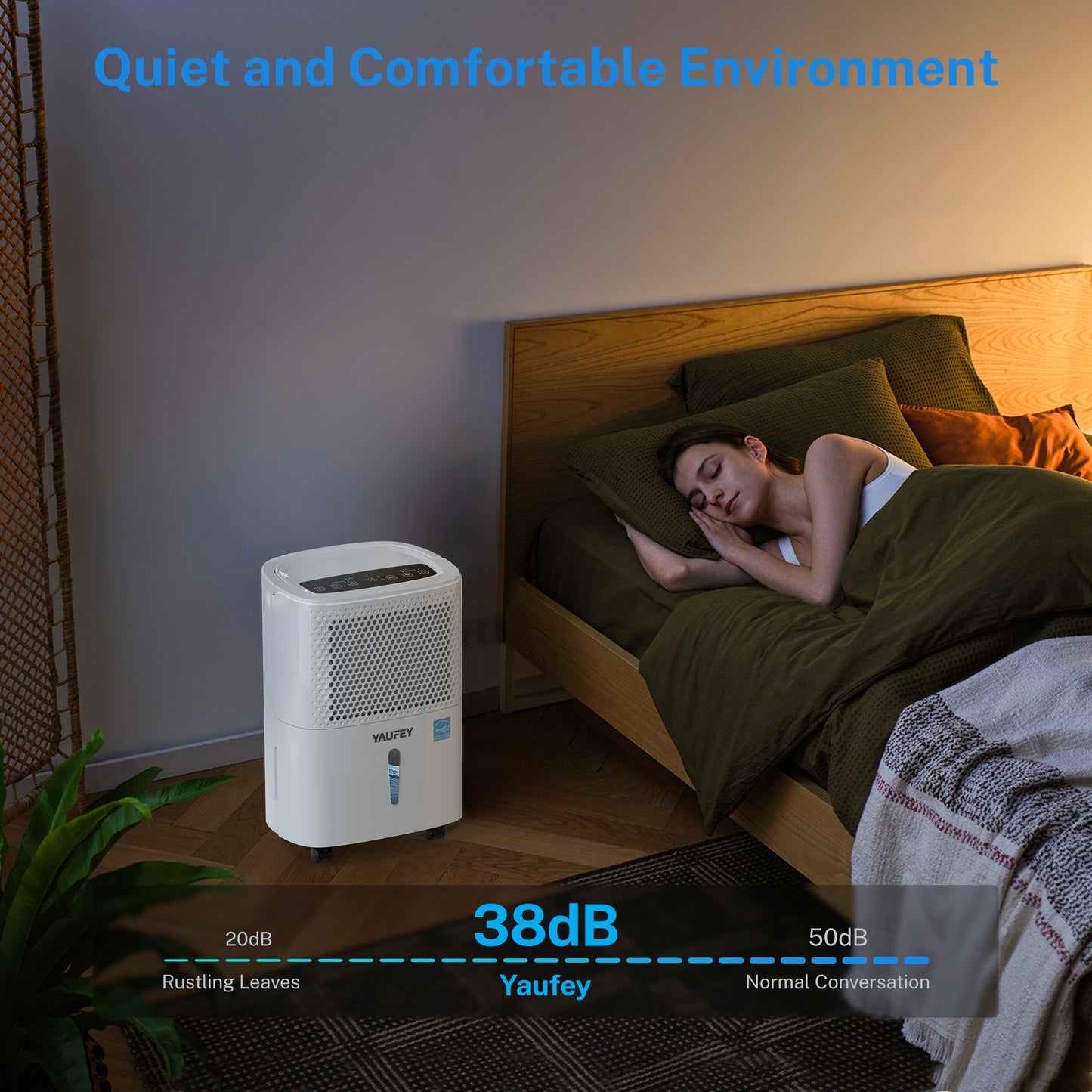 Yaufey 31.6 Pints Portable Dehumidifier, ENERGY STAR Most Efficient Dehumidifier, for 2,000 Sq. Ft. Home & Basement (Model: YDY-32A)