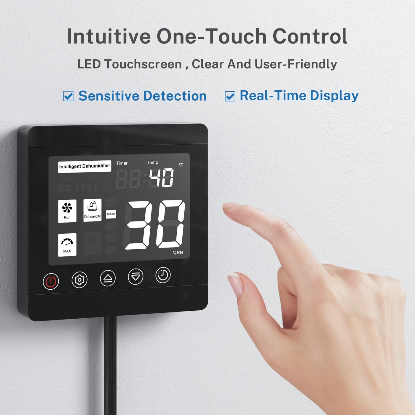 Wired Remote Controller for Yaufey Crawlspace Dehumidifiers