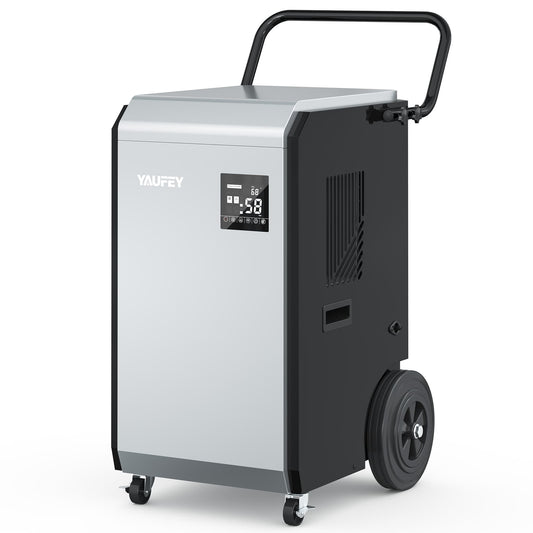 160 Pints Commercial Dehumidifier, 520W High-Efficiency Industrial Dehumidifier with Pump & Drain Hose