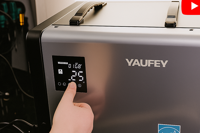 Yaufey 70 Pint Energy Star Commercial Dehumidifier with Pump for Crawl Space, Basement, Industrial