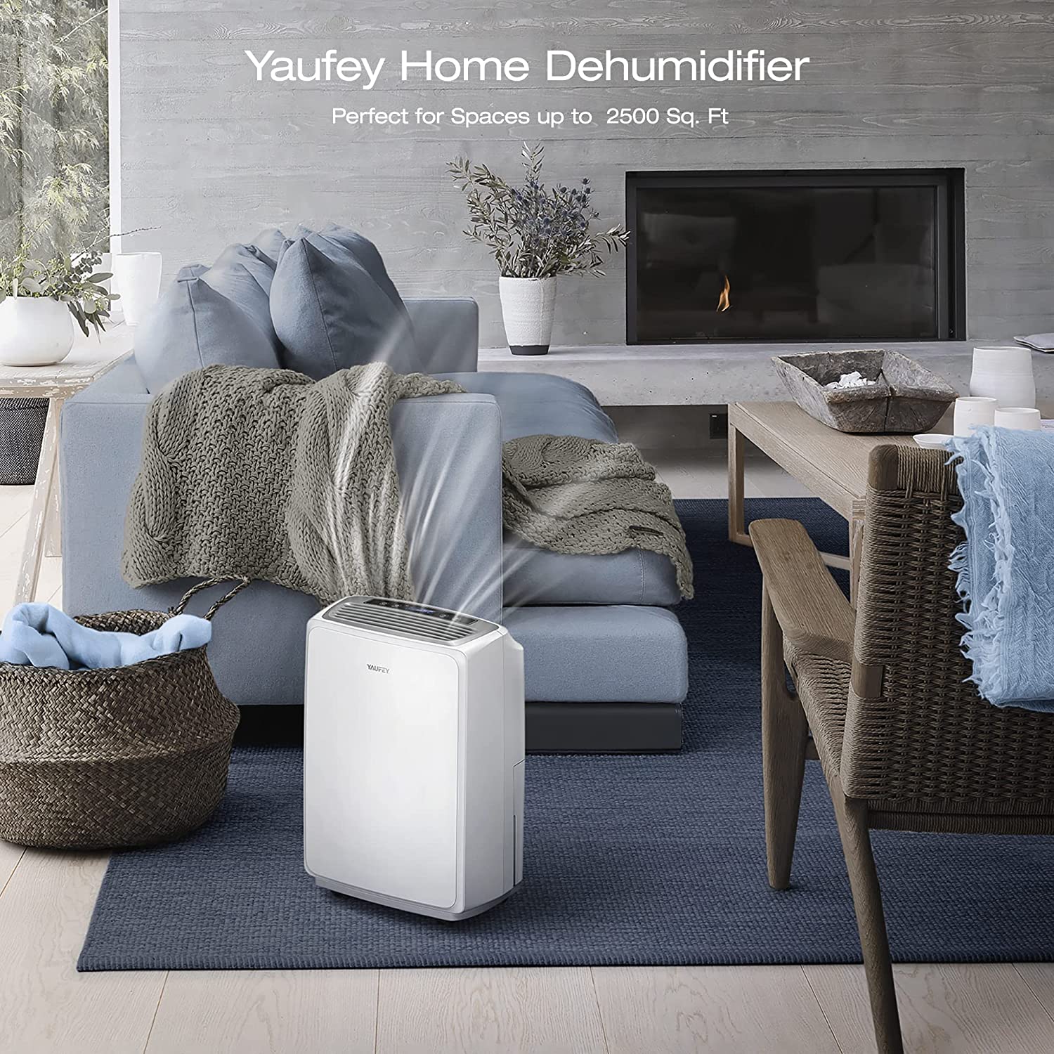 32.7 Pints Home Dehumidifier for Space  up to 2,500 Sq. Ft (Model: HD163A)